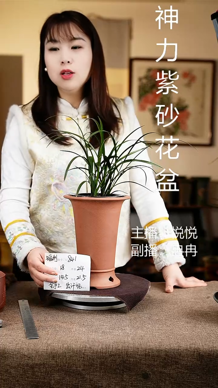 紫砂花盆花卉工艺841