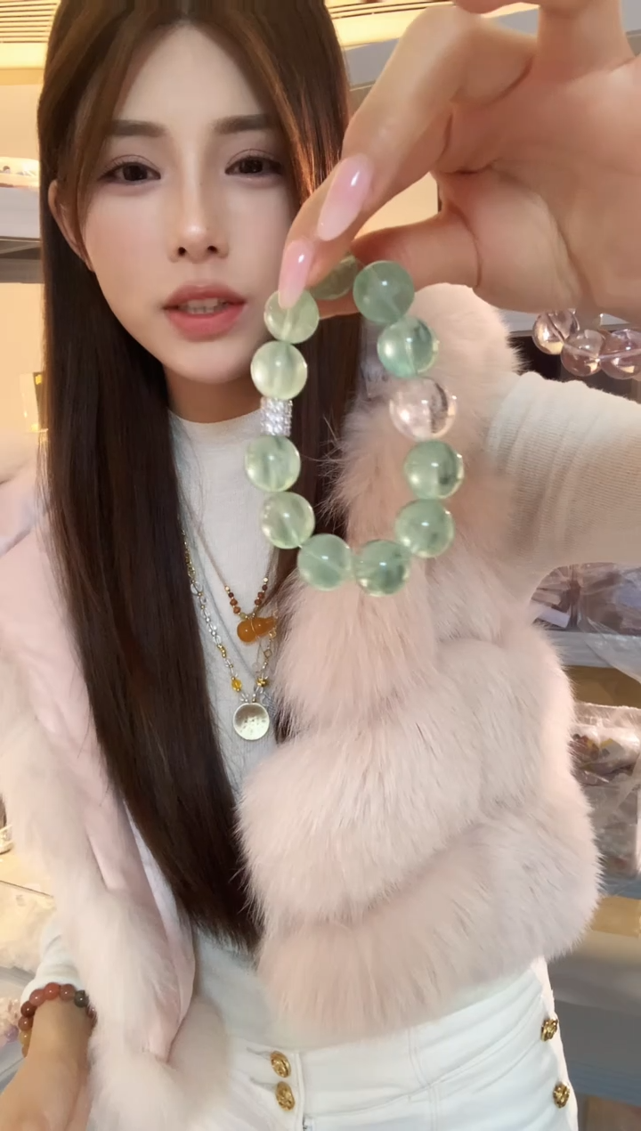 未镶嵌手串萤石小****856号萤石