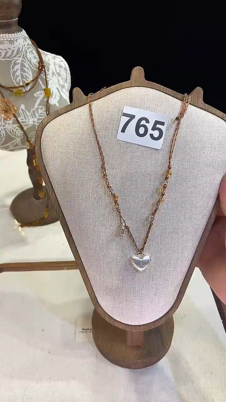 项链钛钢淡水珍珠765