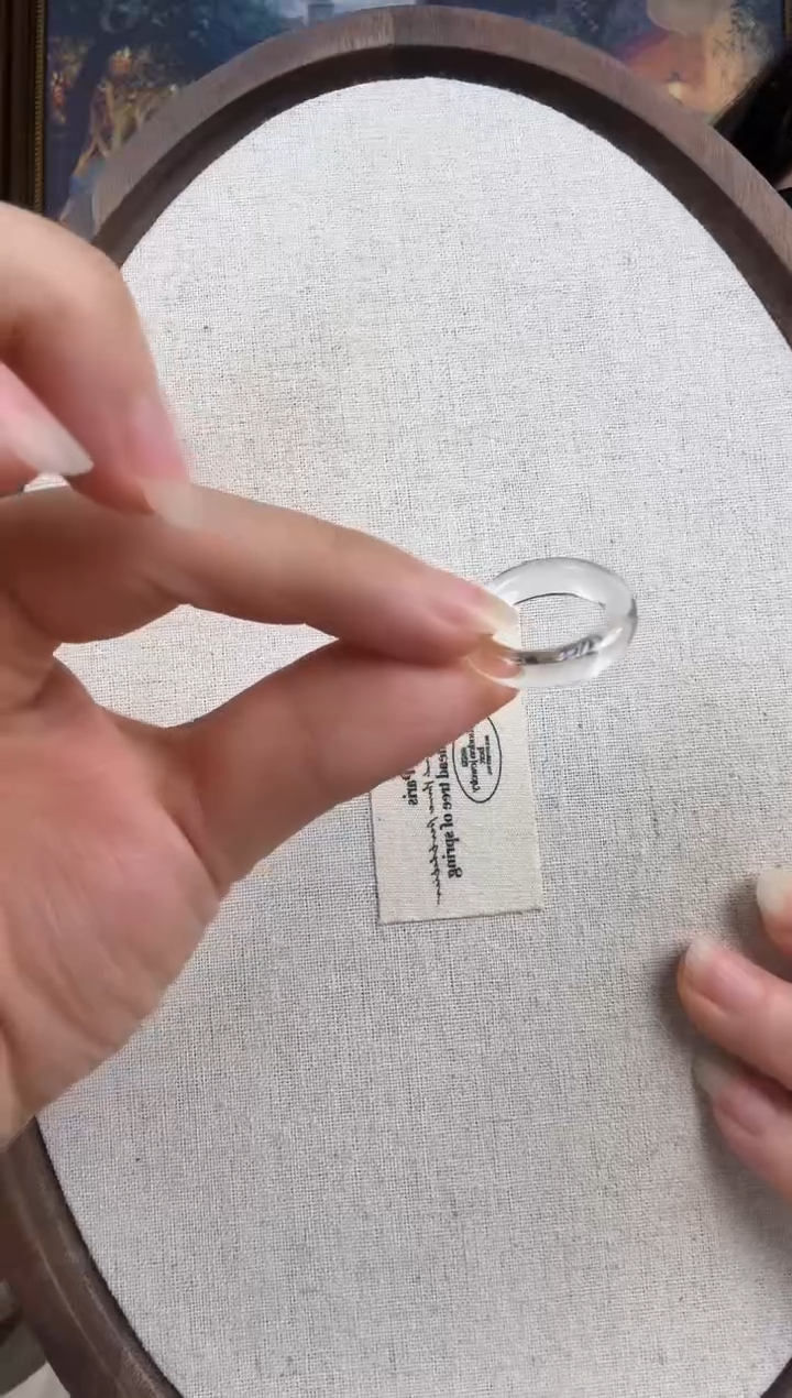 未镶嵌戒指水晶诗*?纯天然水晶戒指