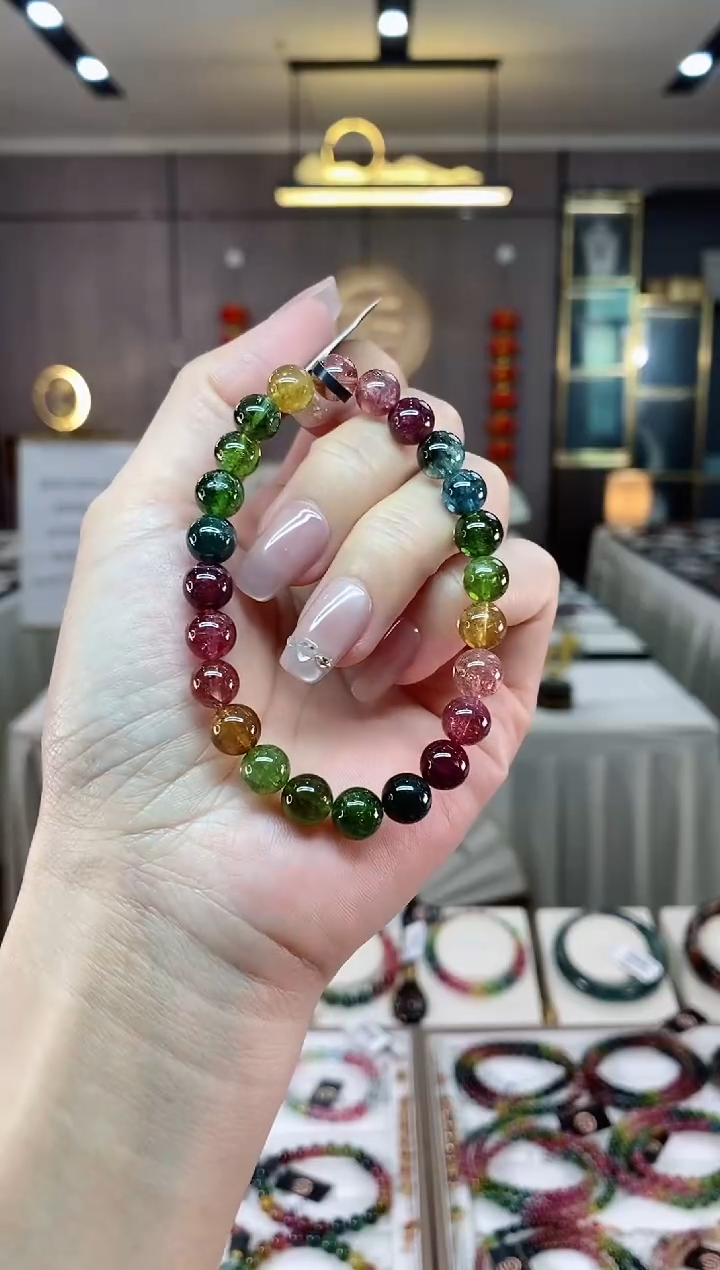 【闪购商品】碧玺单圈手串7mm+未镶嵌（多样性发一条）hon