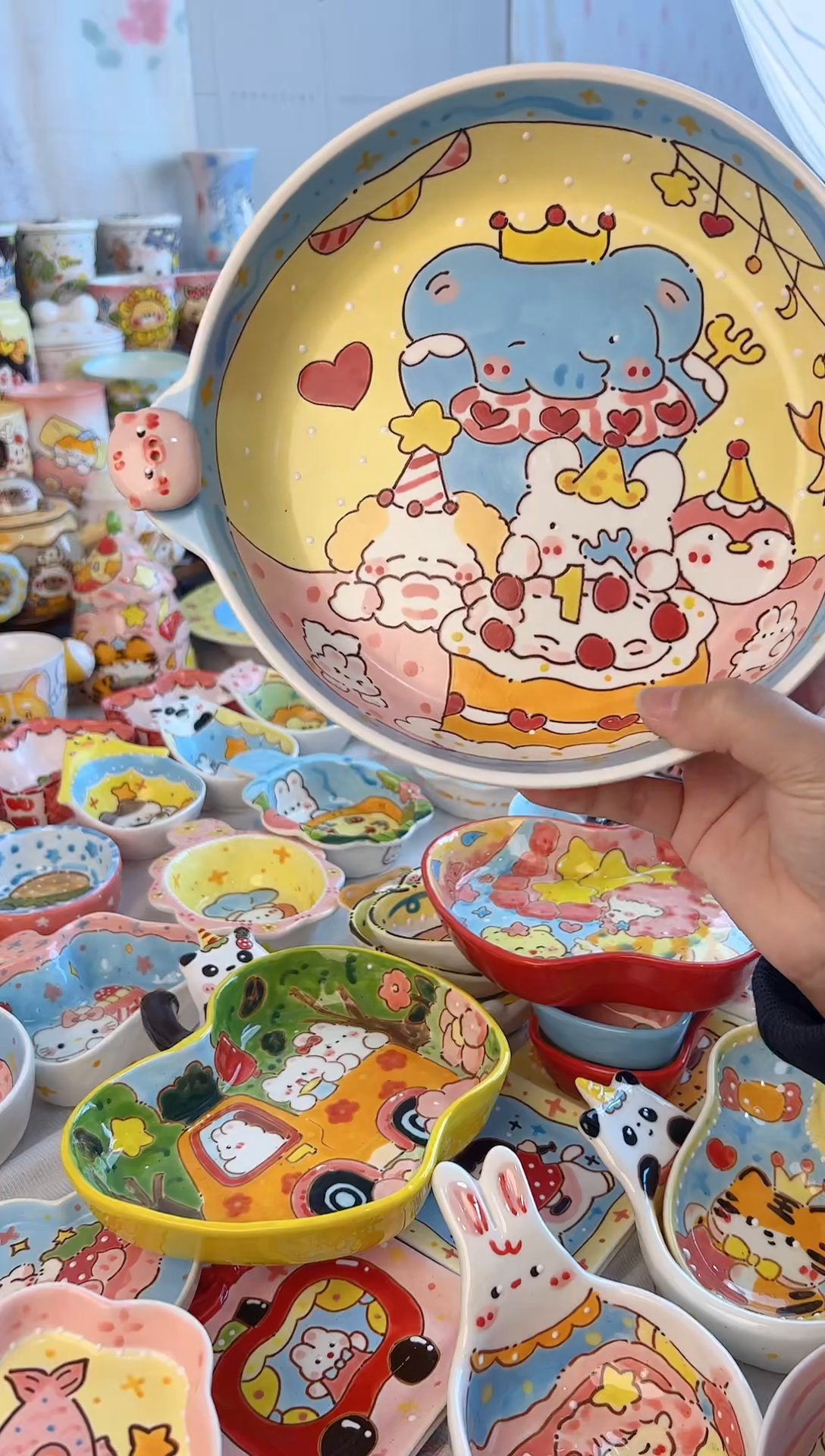 摆件陶o**o景德镇陶瓷手绘