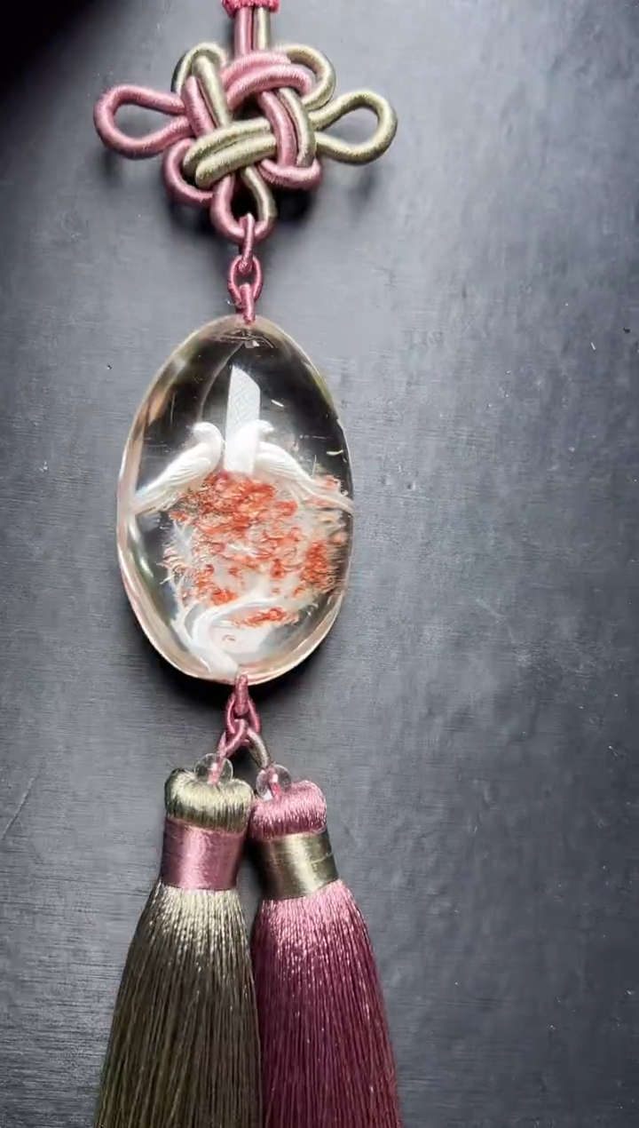 未镶嵌车挂水晶幽灵内雕车挂 JP57113 