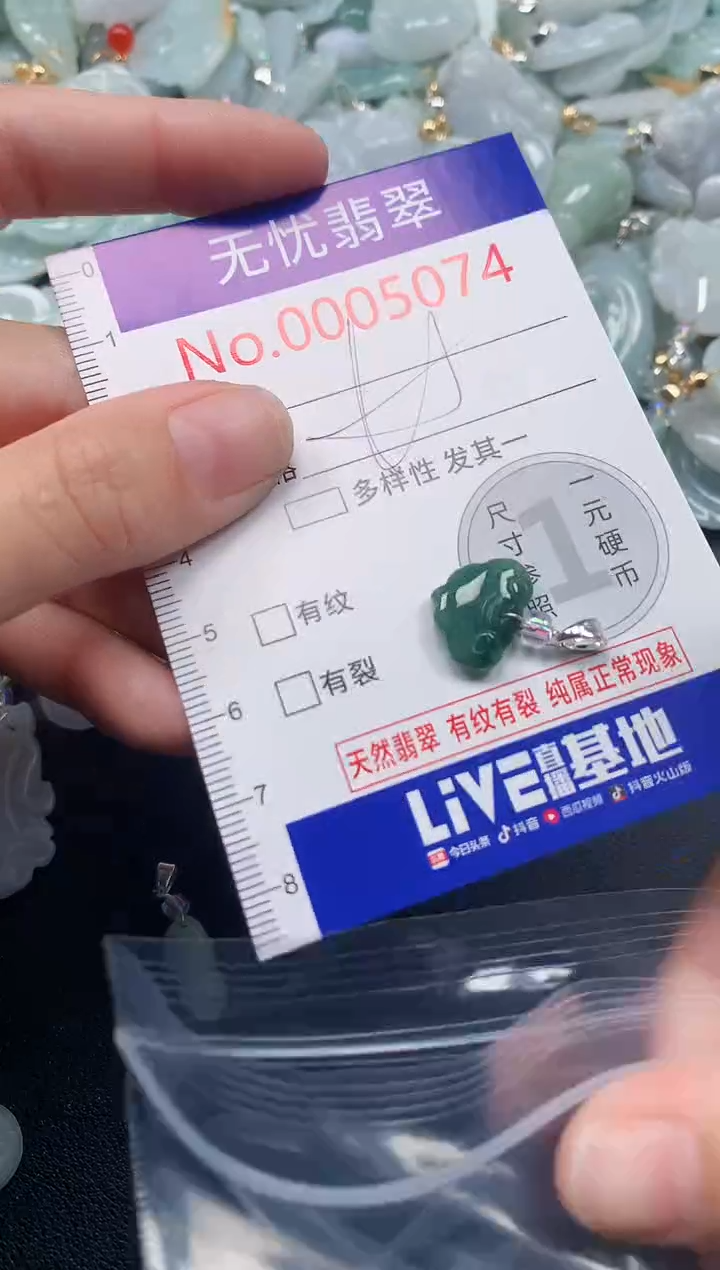 吊坠(不含链)未镶嵌翡翠5074