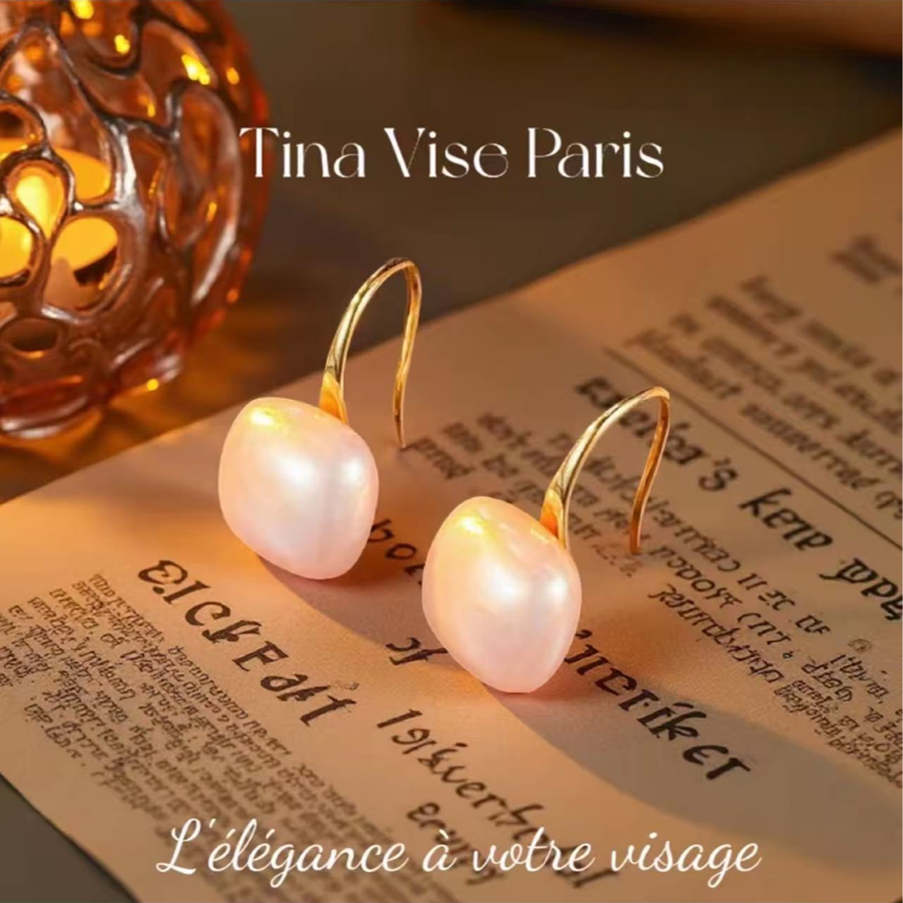 铜合金耳饰 8072---法★【微醺白兰地】秋冬KALS限定 耳钩