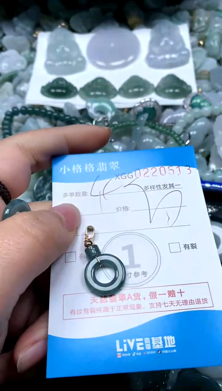 【闪购商品】翡翠颈饰未镶嵌闪购商品0220513多样性