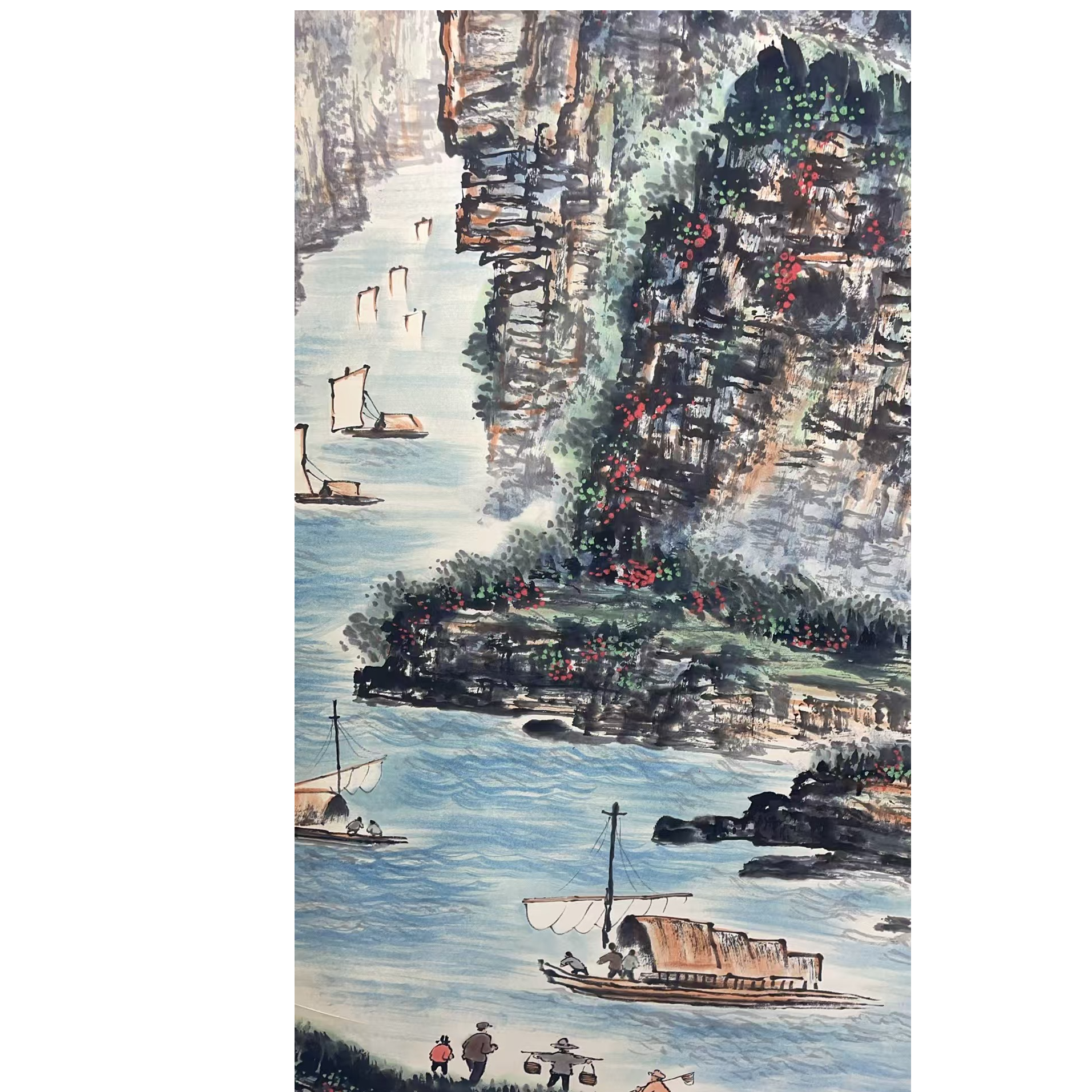 关老 款 绘画山水立轴137*67平尺8.2