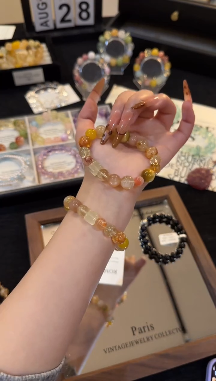 合金手链水晶小富婆手链x3235