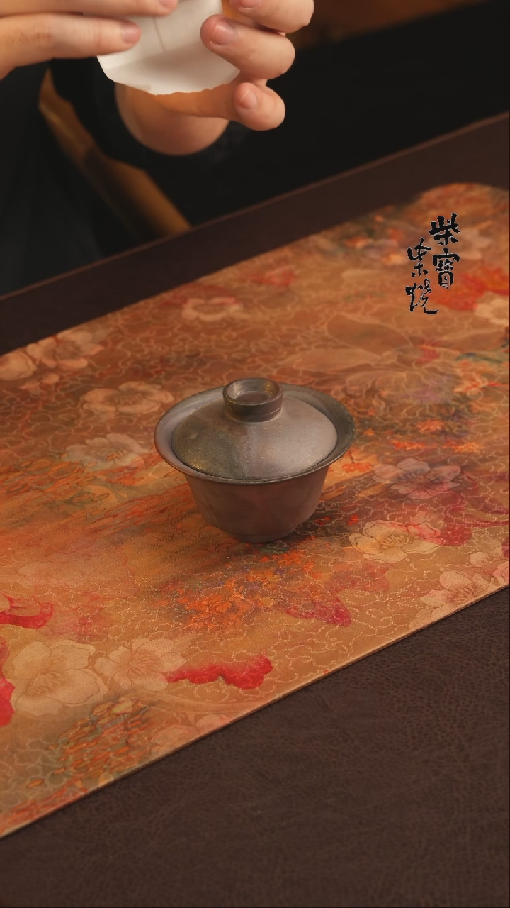 【闪购商品】杯566紫砂泥柴烧手工盖碗