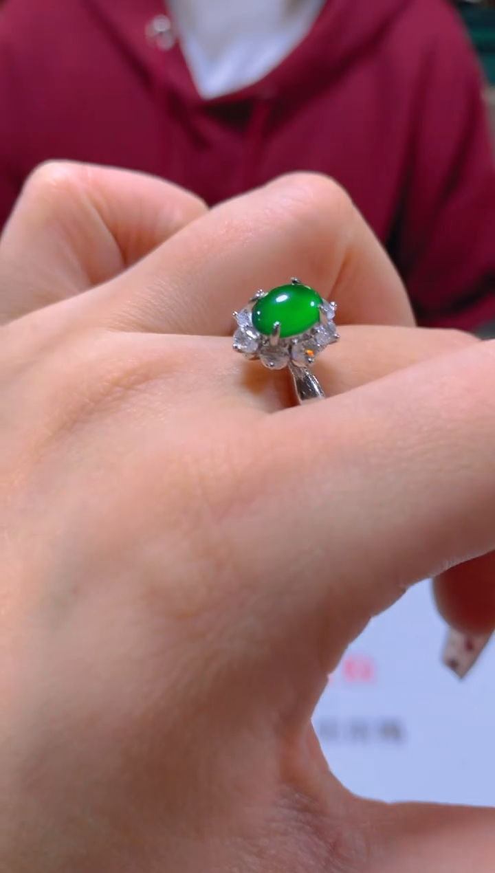 未镶嵌戒指翡翠多样性发一