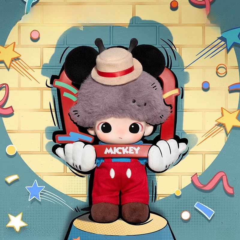 【米拉潮玩】DIMOO WORLD 迪士尼系列搪胶毛绒钥匙圈盲盒礼物摆件
