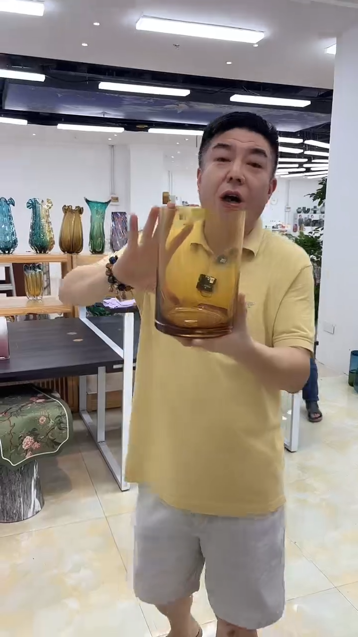 玻璃外贸尾货花瓶033