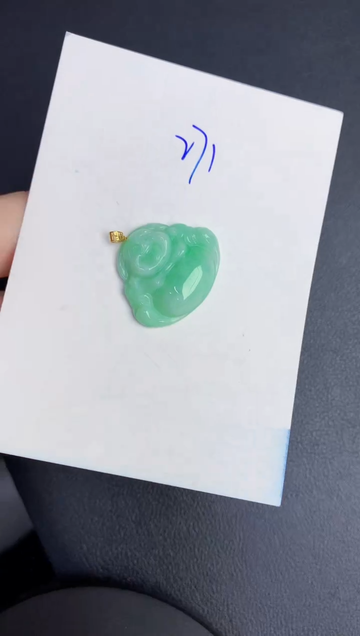 【闪购商品】翡翠颈饰18K金镶嵌0000000000