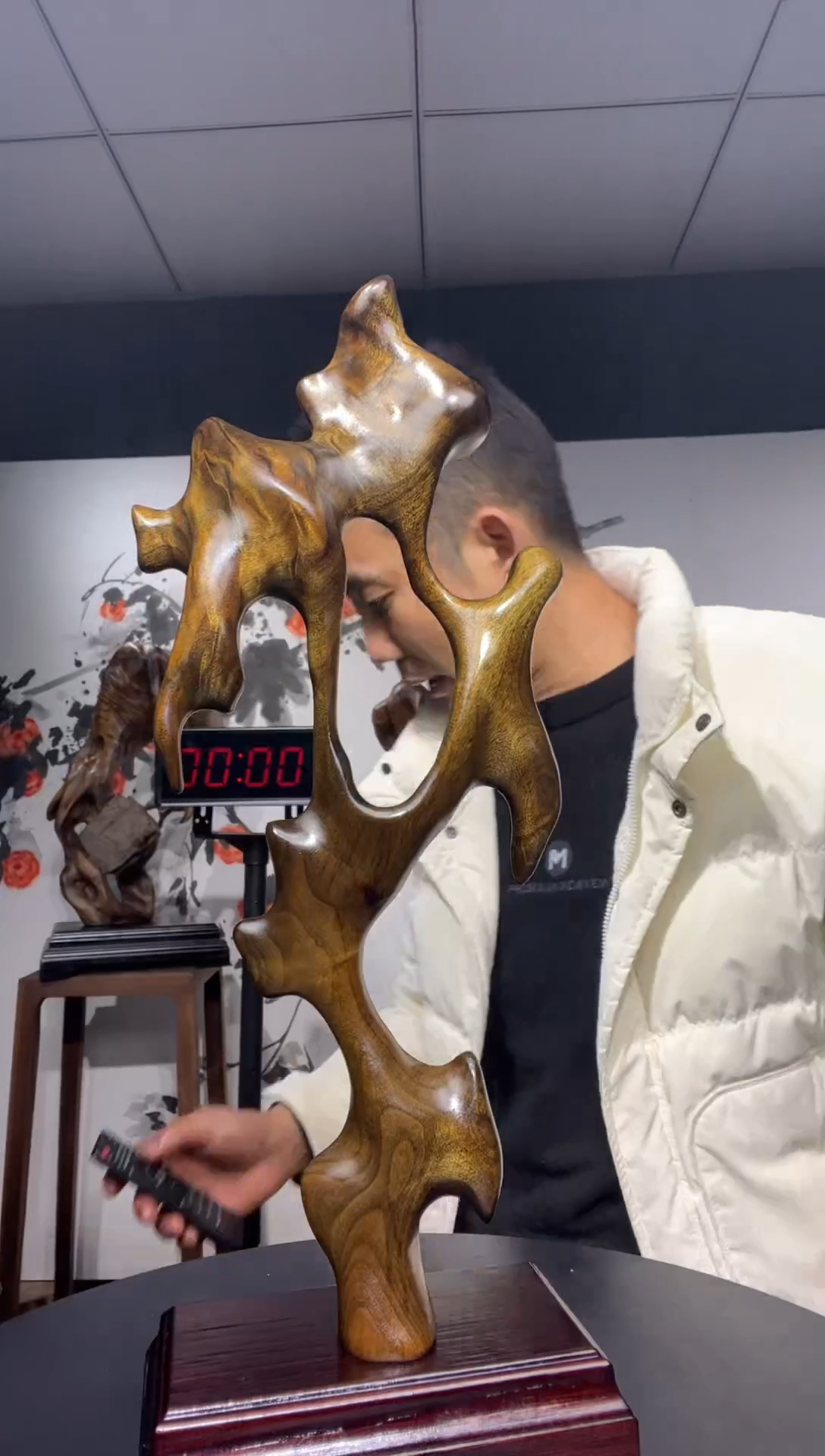 【闪购商品】金丝楠木雕金丝楠木木雕工艺品摆件