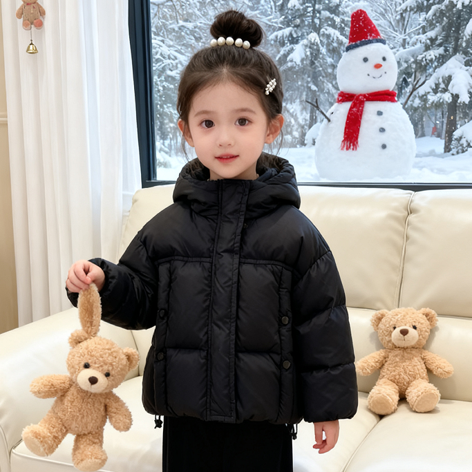 反季儿童加厚加绒 羽服新款保暖洋气时尚中小大童冬季宝宝男女