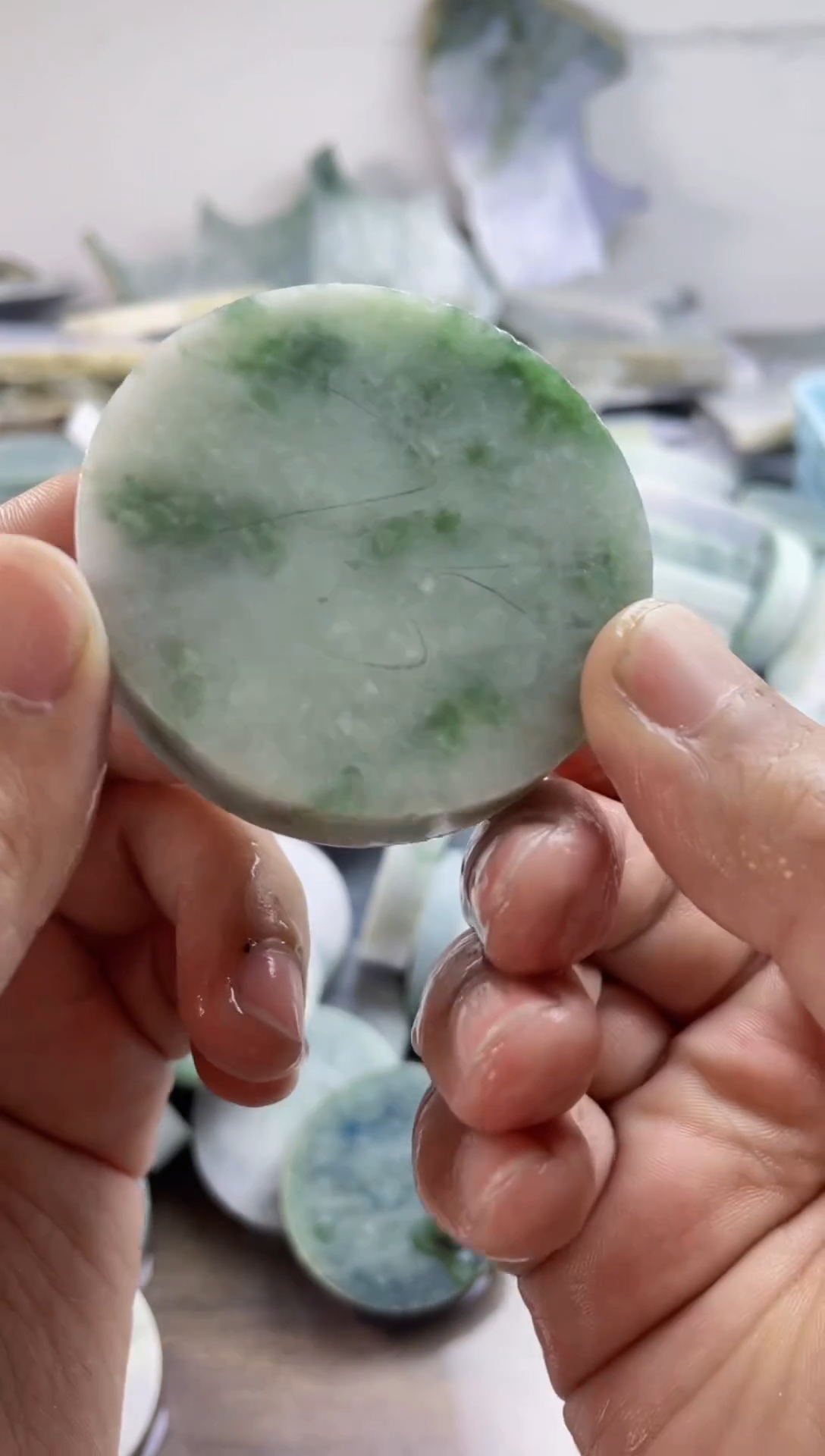 翡翠裸石天然缅甸A货翡翠482