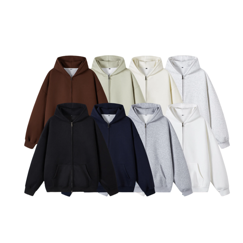 【现货-重工】潮牌纯色华棉400克常规秋冬外套男女同款-WY45