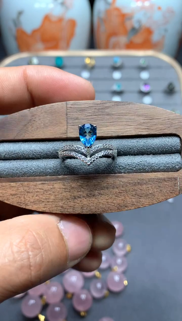 【闪购商品】托帕石戒指未镶嵌W58（随机性发货只发一单）