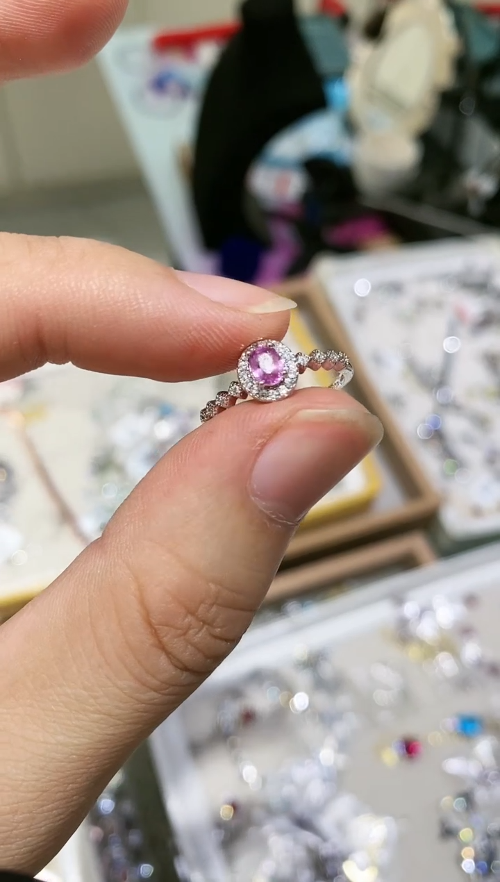 【闪购商品】蓝宝石戒指银S925镶嵌戒指