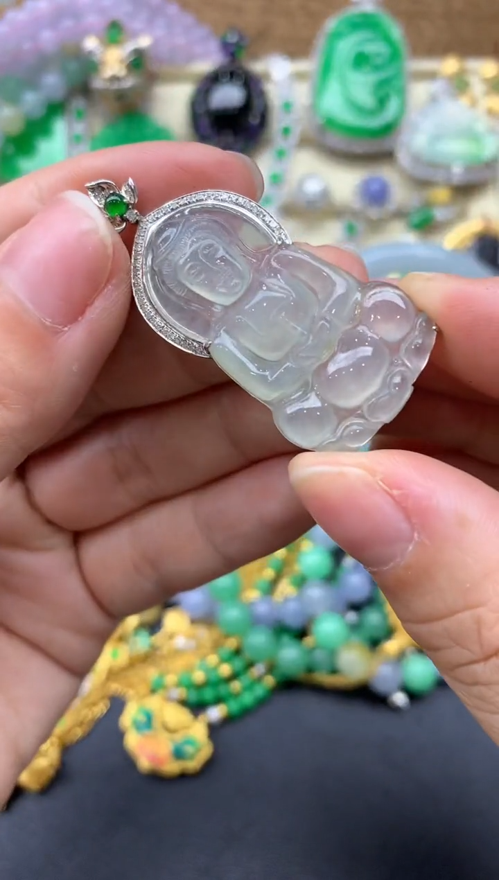 【闪购商品】翡翠颈饰18K金镶嵌419-中国好珍宝