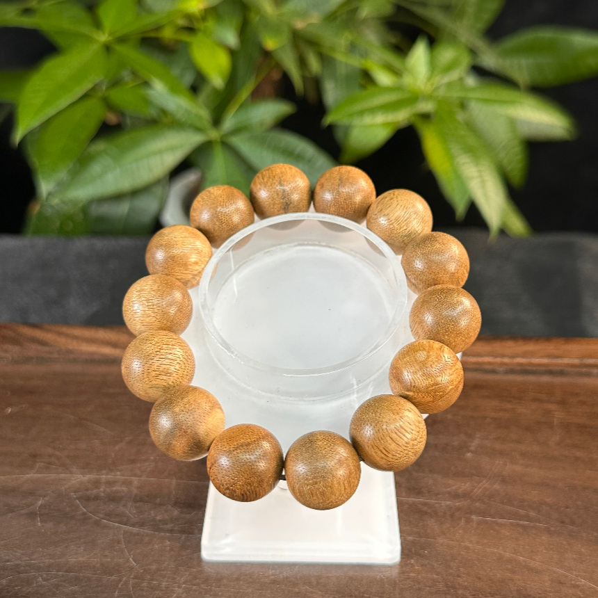 ZYCX-4007 加里曼丹沉香单圈17.3g 约：16mm*14颗