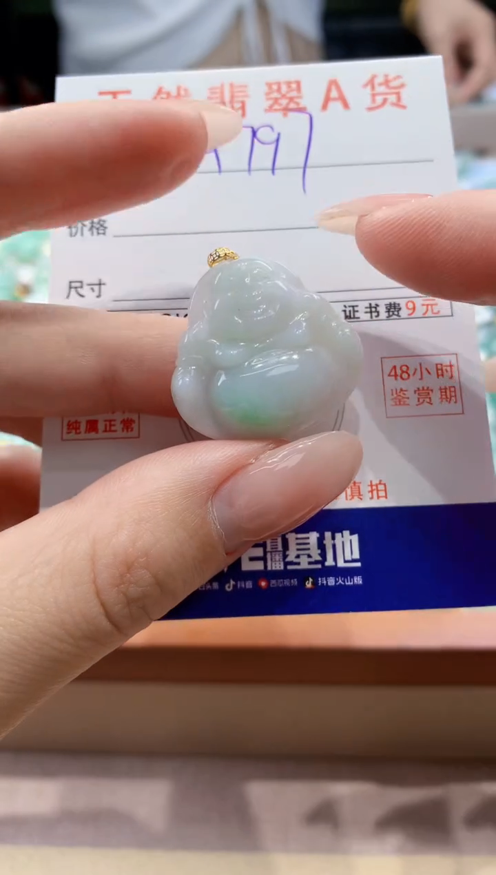 翡翠未镶嵌颈饰天然A货翡翠挂件