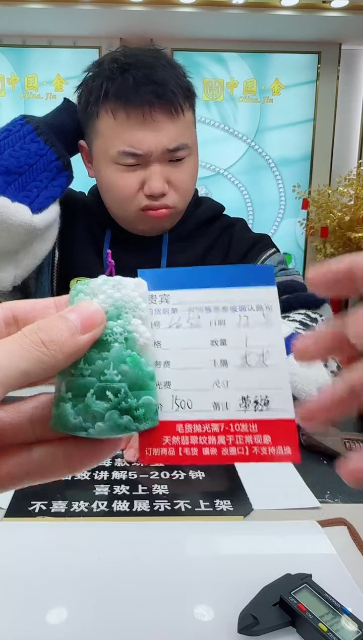 未镶嵌定制翡翠LL52翡翠吊坠-多样性发其一