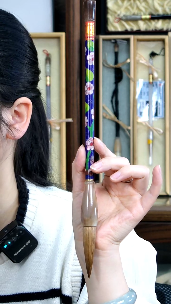 【闪购商品】12号景泰蓝狼毫对联笔1.5*6.1