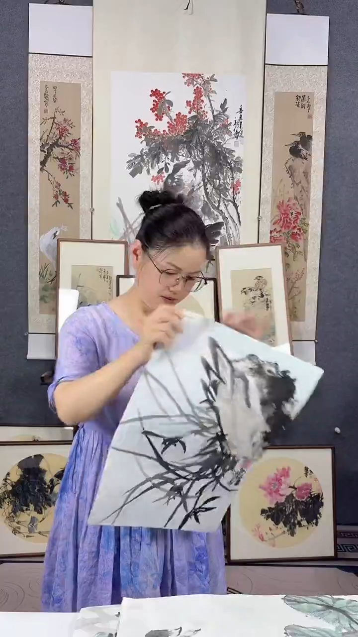 国画42*32吴铁成作品