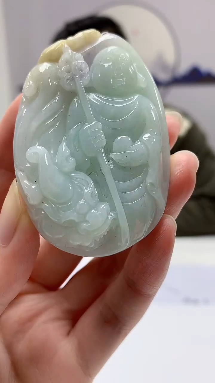 【闪购商品】定制翡翠未镶嵌5152zm-毛货挂件地藏34