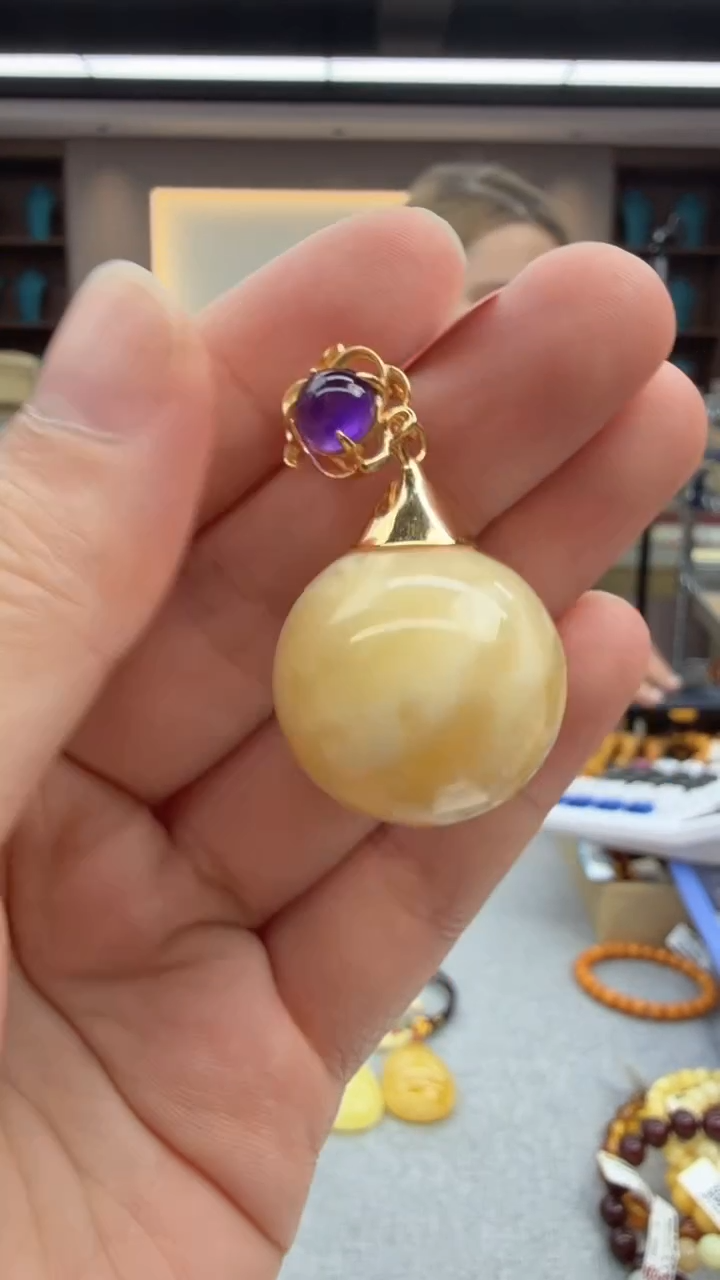 未镶嵌颈饰琥珀29秒拍号假一罚十