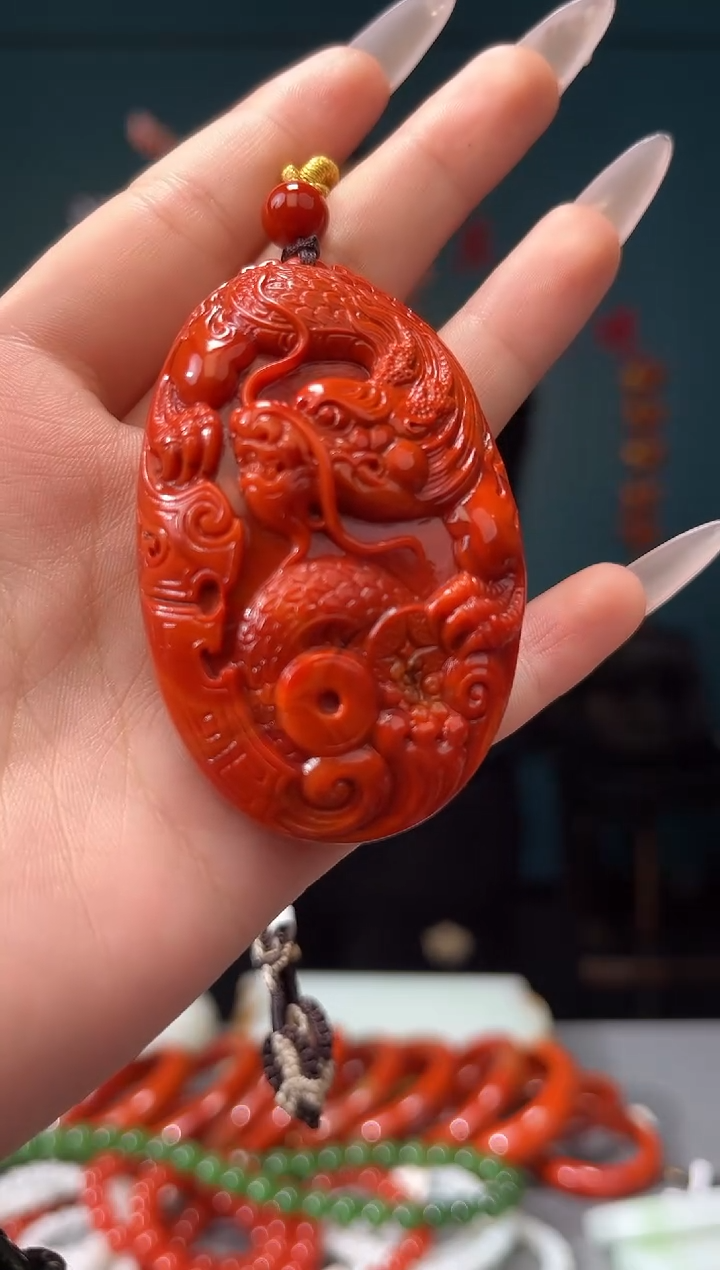 【闪购商品】南红玛瑙颈饰未镶嵌吊坠