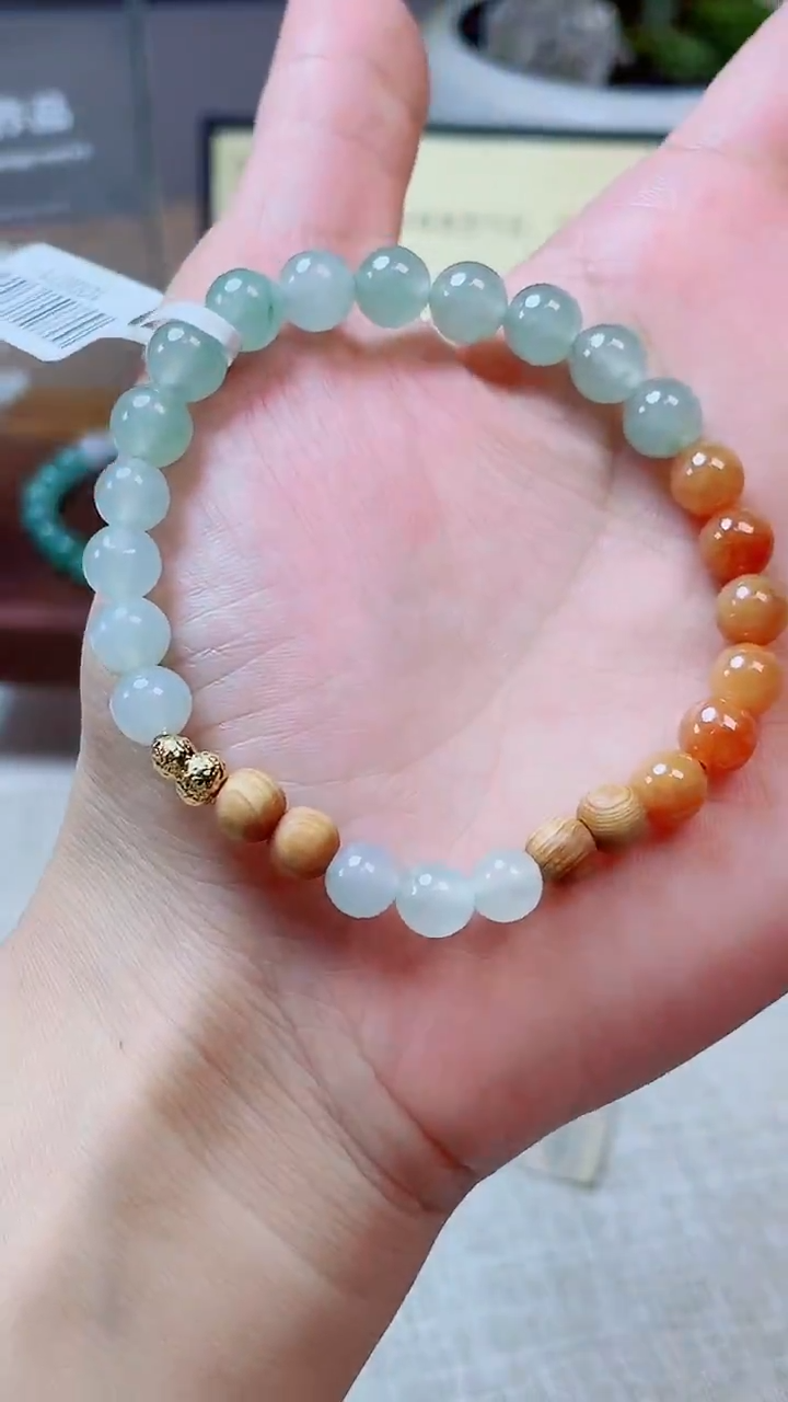 未镶嵌手串翡翠珠串