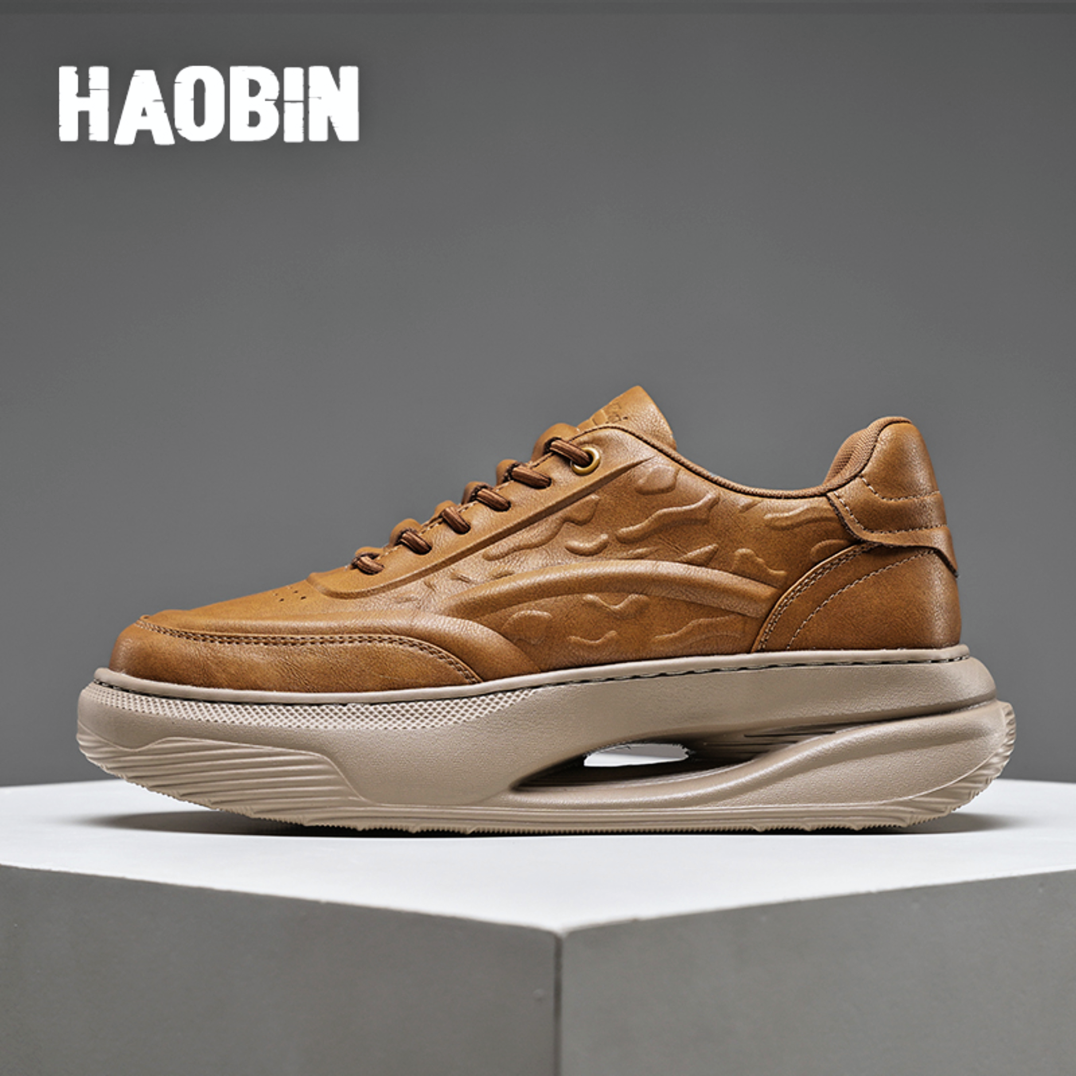 浩宾男鞋2025新款秋冬季增高小白鞋男士运动休闲板鞋子潮鞋一脚蹬