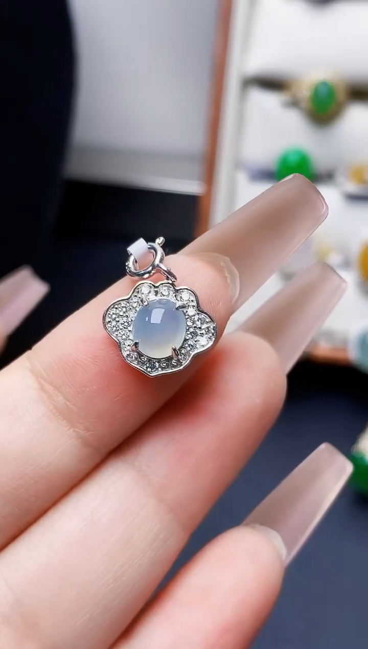 银S925镶嵌戒指翡翠1465