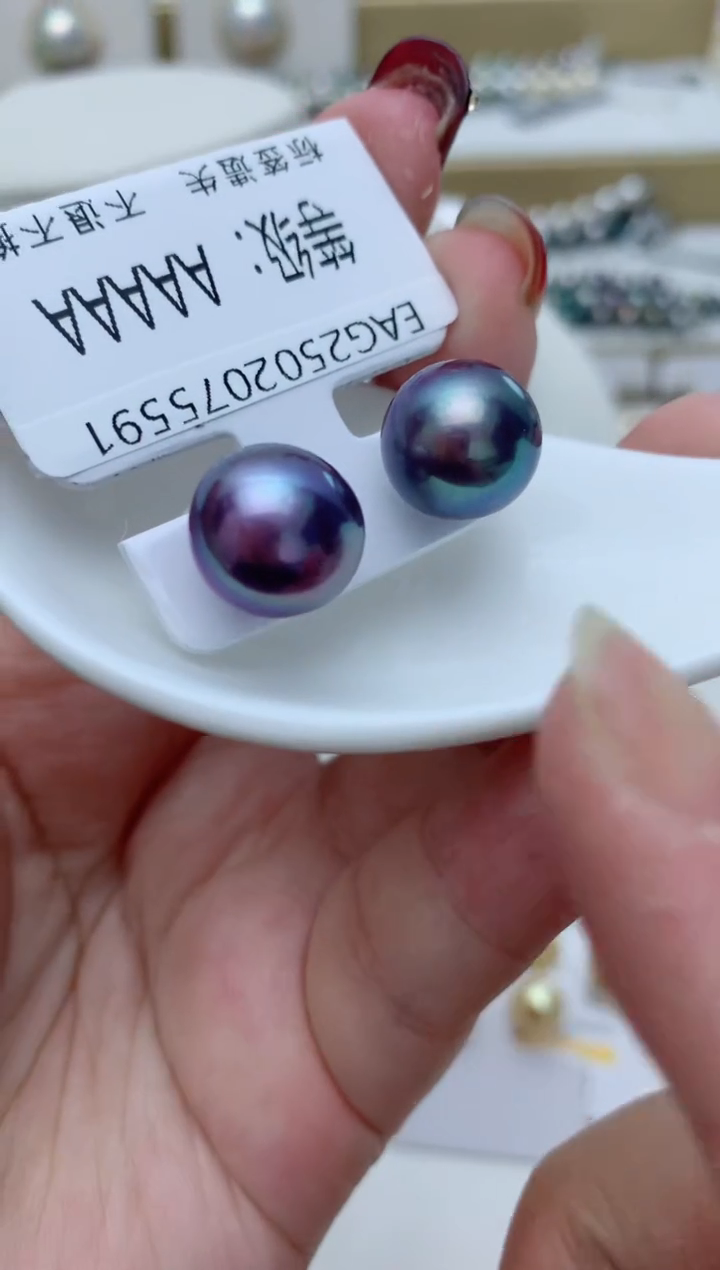 【闪购商品】淡水珍珠耳饰银S925镶嵌e30 