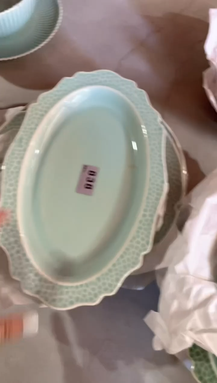 耀州窑特价处理838号 天青锤纹套组 4件套