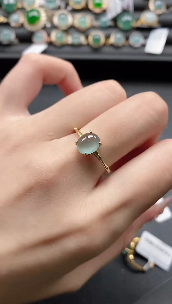 【闪购商品】翡翠戒指银S925镶嵌1111
