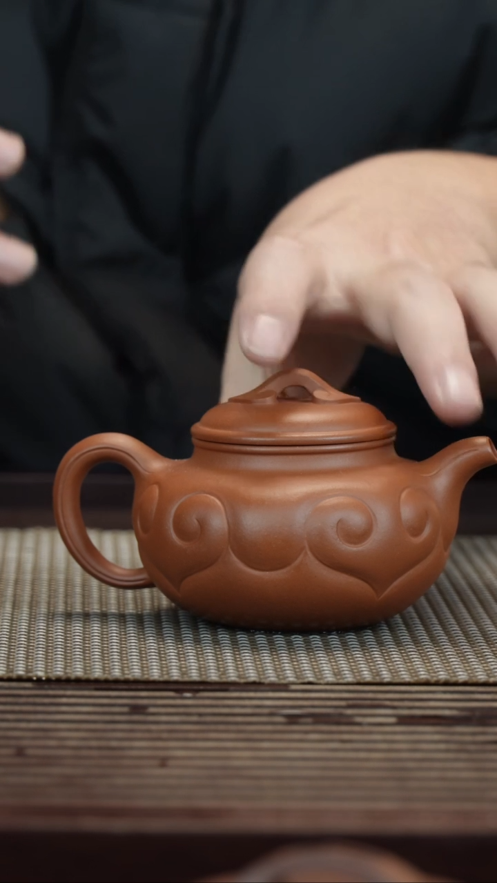 【闪购商品】紫砂茶壶朱泥如意仿古