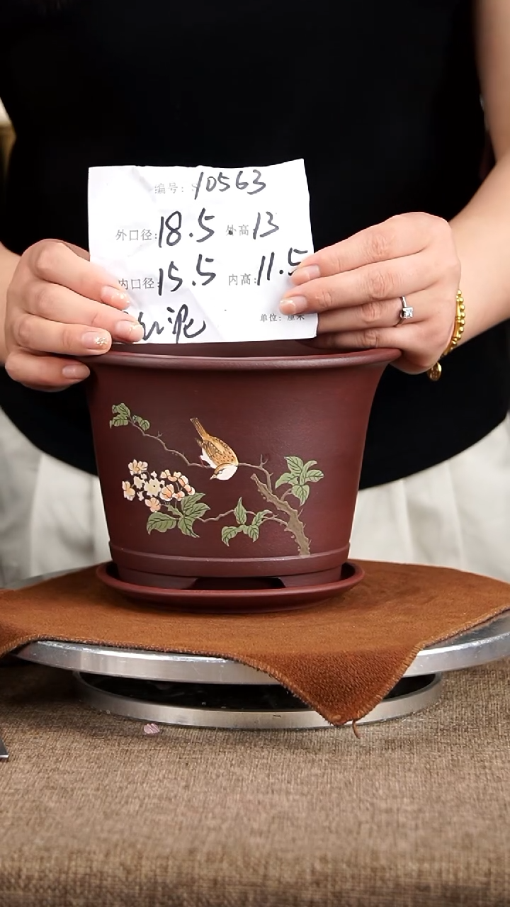 紫砂花盆紫砂花盆10563+z