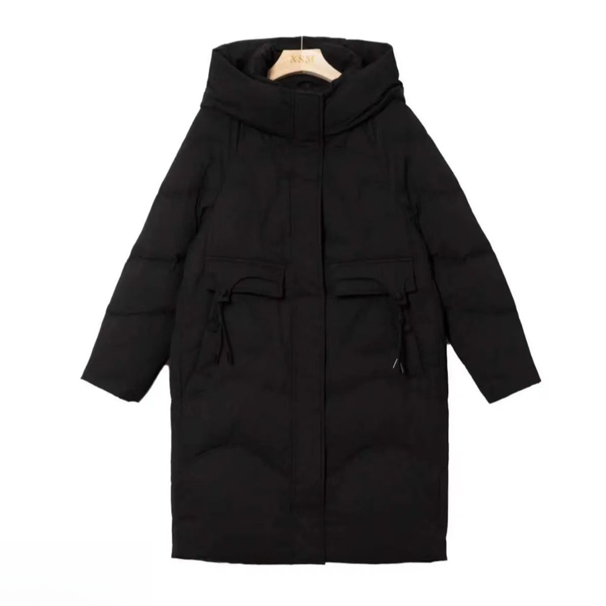 【依帆专属】Y53138 秋冬女中长款冬季厚款连帽常规冬见羽长款百搭