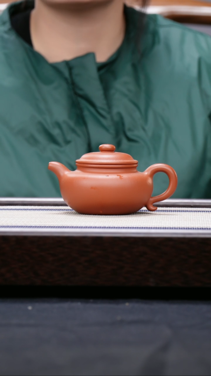 【闪购商品】紫砂茶壶张绍影  全手工 仿古 朱泥