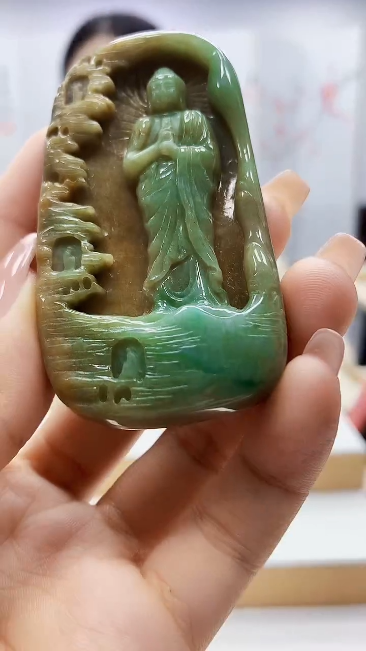 未镶嵌定制翡翠4812ty-毛货挂件14