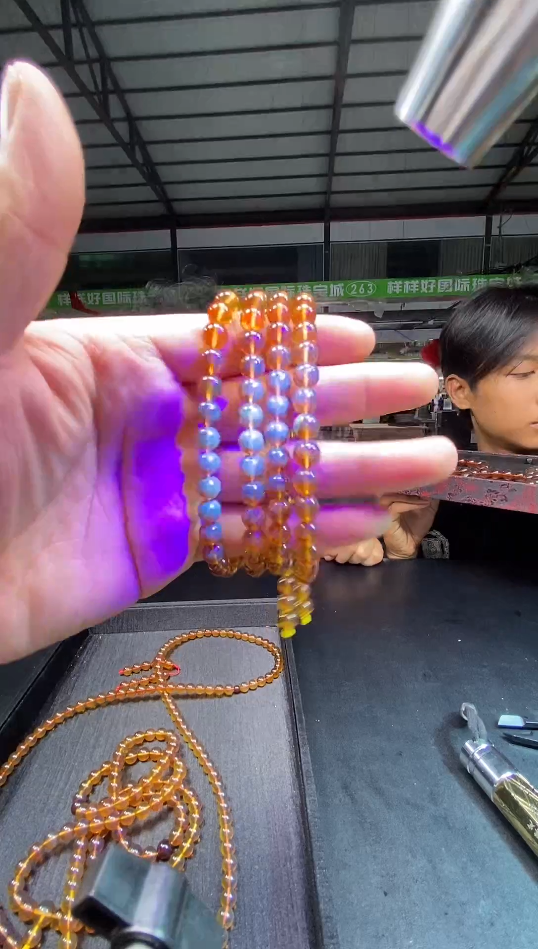 未镶嵌琥珀手链卡7+ 珠链多样性发其一