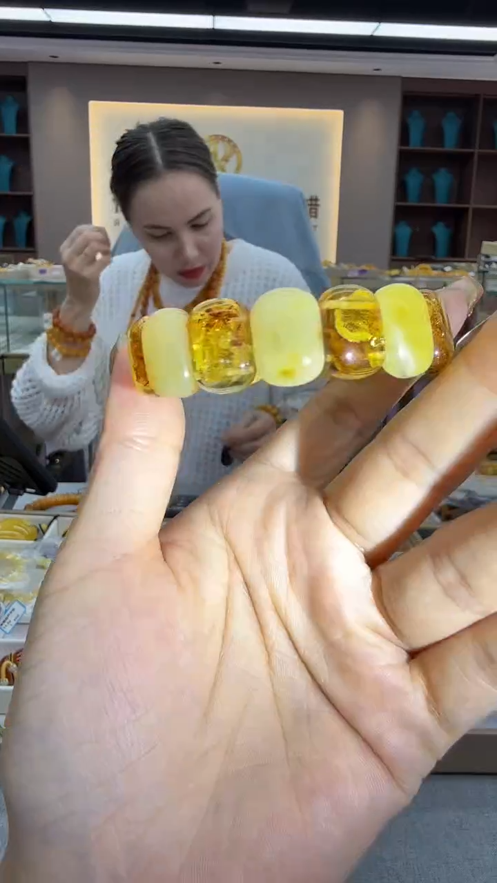 手链琥珀未镶嵌287秒拍号 假一罚三 