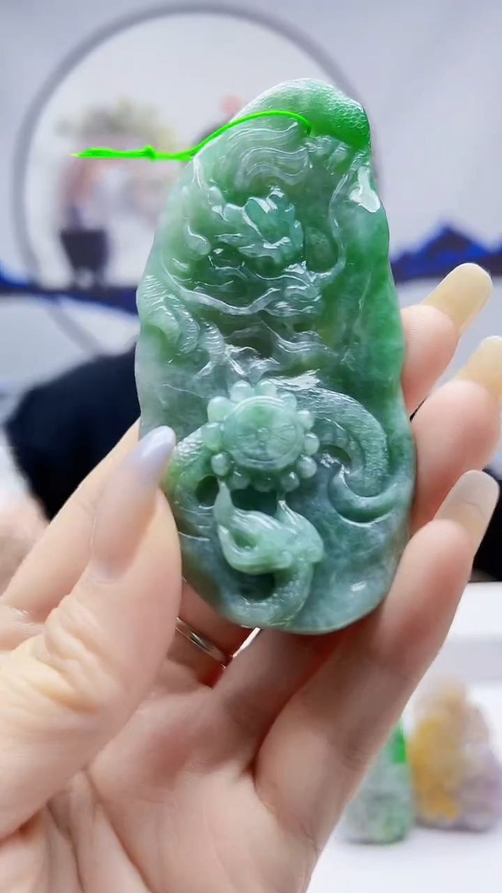 未镶嵌定制翡翠毛货挂件32