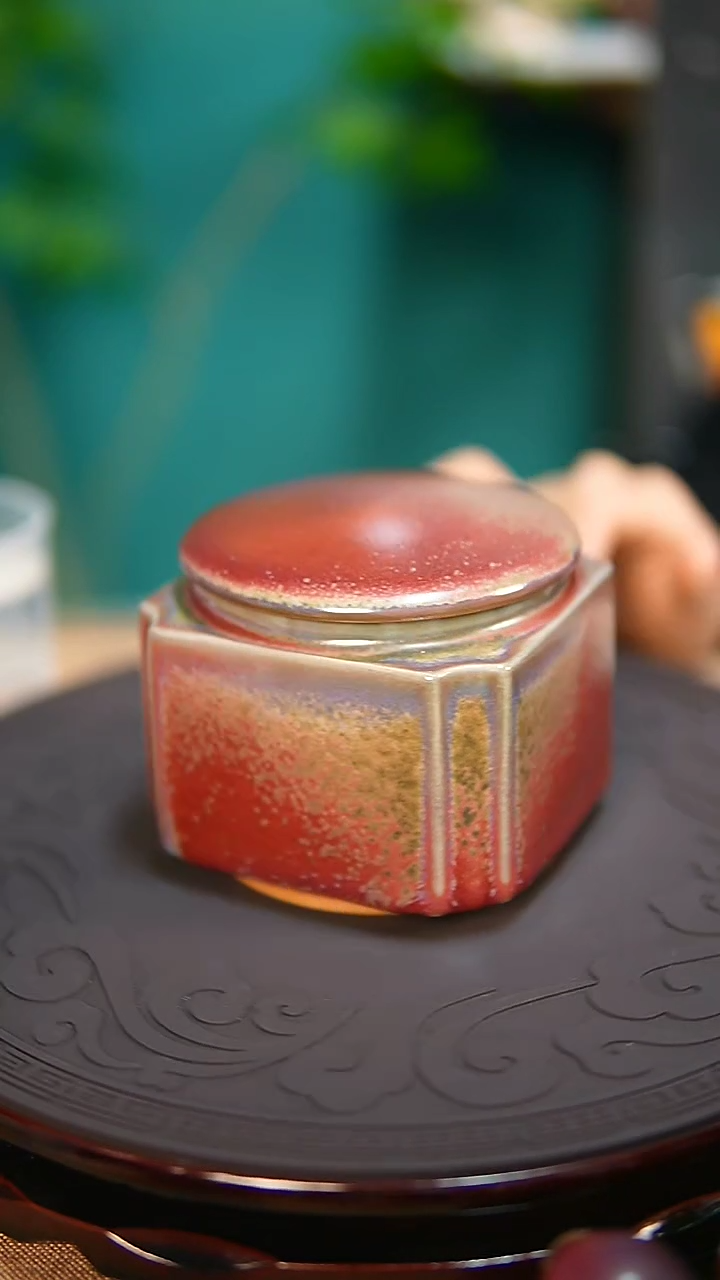 【闪购商品】杯钧尚源原矿钧瓷流光溢彩茶仓