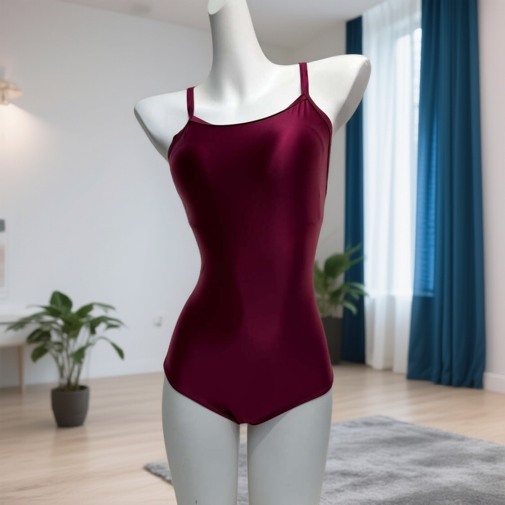 纯色绿色女士修身显瘦遮肚显瘦速干温泉游泳竞速训练连体三角泳衣