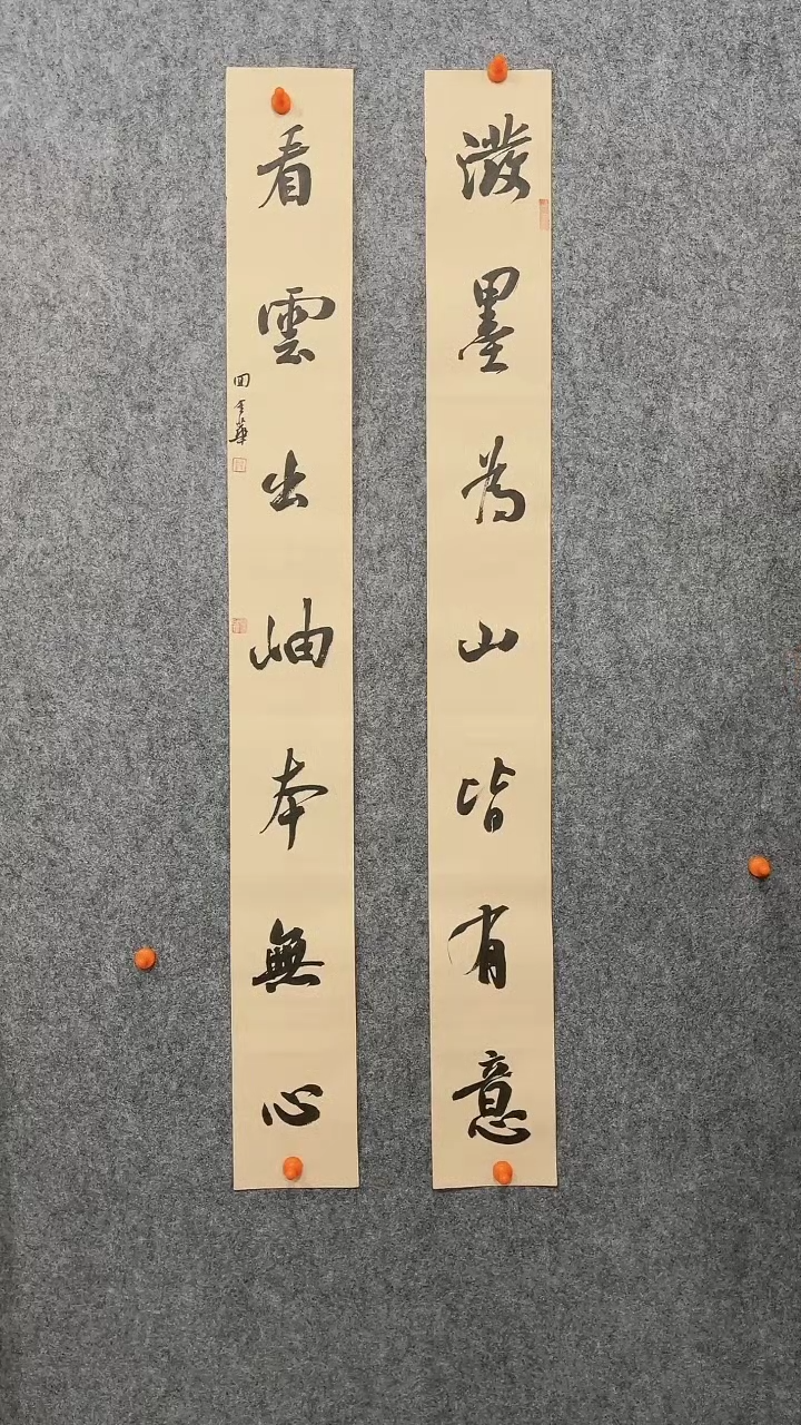 【闪购商品】回金华老师泼墨为山110*12厘米*2