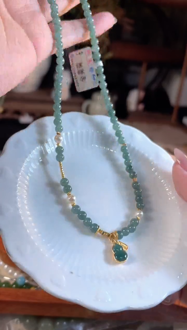 【闪购商品】翡翠项链银S925镶嵌多样性发货其一
